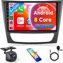 8 Core 6G+128G Android Stereo Radio Carplay for Mercedes Benz E Class W211 E200 CLS E320 E500 E350 W219 2002-2010, Rimoody 9 Inch Touchscreen GPS DSP-36 BT/FM/RDS59-UI Themes Camera