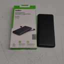 Belkin Portable Charger, Power Bank 10,000mAh, 23W w/Integrated Lightning Cable & USB-C Cable - iPhone Charger Battery Pack for Apple iPhone 16, 15, 14, Galaxy S25, Pixel 9, Travel Essentials - Black