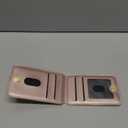 Cavor Compatible with Apple Magsafe Wallet with Adjustable Stand, Magnetic Wallet for iPhone 17/ 16 Pro Max/ 15/ 14 Plus/ 13/ 12 Magsafe Phone Card Holder Zipper Pocket-Pink