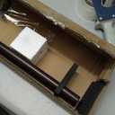 36-72 Inches Curtain Rods for Window, Vimayta 1 Inch Diameter Drapery Rod with Resin Finials, Ideal Adjustable Heavy Duty Single Curtains Rod for Bedroom, Living Room Decoration, Matte Brown