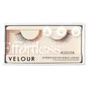 Velour Effortless Invisible Lashes, Lash Extension Look, Natural Looking False Eyelashes, Reusable Fake Lashes, Fluffy & Lightweight No Trim Eyelashes, Vegan, Glue not included (Stripped)