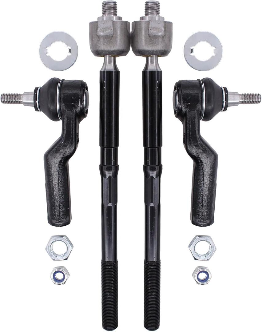 NewYall Inner and Outer Front Left Right Steering Tie Rod End Set For Ford C-Max Escape 2013-2018 Focus 2012-2018 Transit Connect 2014-2018