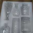 Glass Bud Vases Set of 12, Small Vases for Centerpieces, Vintage Mini Vases for Wedding Decor, Clear Glass Bud Vase in Bulk, Office and Home Table Flower Dcor (12pcs-clear)