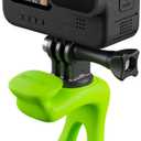 BRDRC Car Bike Mount Handlebar Strap for GoPro, Flexible Wrap Motorcycle Fence Pole Holder Accessories for GoPro Max Mini Hero 13 12, Osmo Pocket 3 2 Action 5 Pro, for Insta360 X4 X3 Ace Pro Camera (Green)