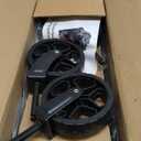 Collapsible Wagon Cart with Wheels Foldable - Folding Utility Heavy Duty Wagons Carts for Grocery Sports Garden Shopping Camping Wheelbarrows (Navy Blue, 120L)