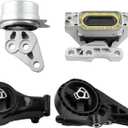 Engine Motor Mount and Transmission Mount Set of 4 Fit for Cadillac SRX 2010-2011 V6 3.0L SRX 2012-2016 V6 3.6L Engine Motor Trans Mount Set Replace#A5714, A5530, A5608, A5502, 20847582