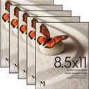 MANTELLO ESSENTIALS Front Loading Picture Frame Set - 6-Pack | 4x6, 5x7, 8x10, 8.5x11 (Black, 8.5x11-5 Pack)
