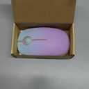 VssoPlor Wireless Mouse, 2.4G Slim Portable Computer Laptop Mouse with Nano Receiver Quiet Silent Optical Mice for Notebook, PC, Laptop, ComputerMint Green to Purple