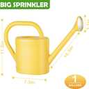1 Gallon Watering Can for Indoor Plants, Garden Watering Cans for Outdoor Plant House Flower, Modern Plant Watering Can Large Long Spout with Sprinkler Head