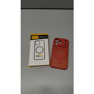 MOCCA Compatible with iPhone 17 Pro Max Case with Magnetic Invisible Stand [Full Camera Protection] [Compatible with Magsafe] Military Drop Shockproof Translucent Matte Phone Case Cover 6.9",Red