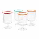 Infuse 4 PC Stackable Glass Goblet Set