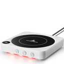 Mug Warmer - 36W Coffee Mug Warmer for Desk with Temperature Display, 2-12Hrs Auto Shut Off, Smart Candle Warmer - Ideal Coffee Gifts Accessories Keep Beverages Coffee Warmer (White), Pack 2