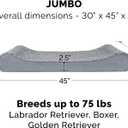 Furhaven Replacement Dog Bed Cover Ultra Plush Faux Fur & Suede Contour Luxe Lounger, Machine Washable - Gray, Jumbo (X-Large)