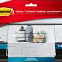 Command Shower Caddy Matte Black with Water Resistant Strips, Bathroom Organizer, Holds up to 6.5 lbs