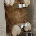 Baby Rocking Horse,Highlander Cattle Wooden Rocking Horse for Toddlers 1 Year Old Cute Cow Stuffed Plush Ride-on Toy Rocking Animal for Baby Boys and Girls Nursery/Child Christmas or Birthday Gift