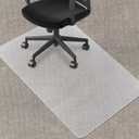 SHAREWIN Chair Mat for Carpeted Floor,48''36'' PVC Carpet Protector for Low Pile Carpets Heavy Duty Effective Grip Anti-Slip, Won't Crack, Easy to Clean for Office and Home