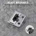 Dog Clippers for Grooming Heavy Thick Hair & Coats, 7500rpm Low Noise Cordless Pet Shaver, Dog Grooming Kit with Paw Trimmer Nail Grinder for Small Large Dogs (Black&white)