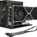 PCIe 4.0 x4 64Gbps Compatible eGPU DOCK, with OCuLink SFF-8612 8311 to PCIe x16 and SFF-8611 Male Cable, Enclosure supports Standard ATX Power and External Graphics Cards GPU for Laptop Mini PC