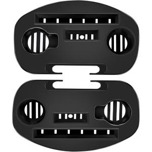 Zero Gravity Chair Tray, 2 Pack Upgraded Version Cup Holder for Zero Gravity Chair, Utility Clip-On Chair Table/Tray for iPhone/iPad/Tea Cup/Books -Black