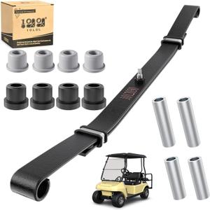 10L0L Golf Cart Front Leaf Spring Kit for Club Car DS & Precedent, Standard/Heavy Duty Leaf Spring with Bushings & Sleeves, Replace OEM 1012030, 103628801