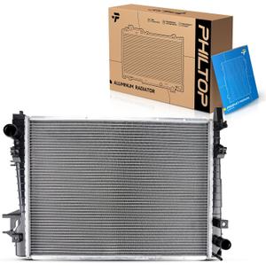 PHILTOP Aluminum Replacement Radiator for 2002-2004 Ram 1500 4.7L, 2003 Ram 1500 5.7L, 2003 Ram 2500 5.7L, 2002-2003 Ram 1500 3.7L, 2003 Ram 3500 5.7L CU2479