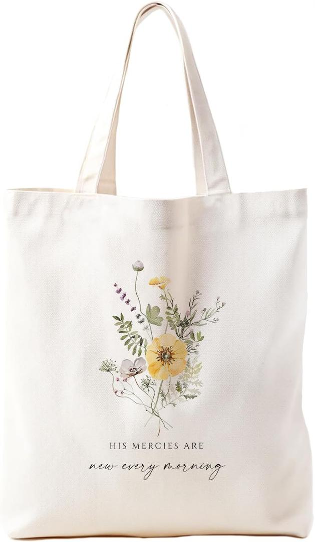 Christian Tote Bag, Christian tote Bag for Women, Bible tote bag, Bible Tote Bags for Women, Foral Tote Bag