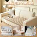 Couch Cover for Dogs Washable,Non Slip Fuzzy Durable Couch Covers for 3 Cushion Sofa Pet Friendly Sofa Cover Dog Thick Soft Slipcovers Protector Couches Mat Bed (Brown, 27.6" x 82.7"/70 x 210cm)