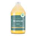WHOLENATURALS Pure Castile Soap Liquid, EWG Verified & Certified Palm Oil Free Unscented, Natural, Mild & Gentle Non-GMO & Vegan - Organic Body Wash, Laundry, Pet/Dog and Baby Soap - 64 Fl Oz
