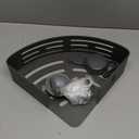 VOLPONE Corner Shower Caddy Suction Cup Shower Shelf Corner No Drilling Bathroom Shower Organizer Storage Rack Adhesive with Towel Bar Hooks (2-Pack, Matte Gray)