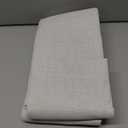 MIULEE 100% Blackout Linen Curtains for Bedroom, Ivory Solid Luxury Decor Thermal Insulation Room Darkening Drapes for Living Room Nursery Back Tab Rod Pocket 42 x 84 Inches, 2 Panels