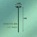 150 Pack Green Landscape Fabric Pins  6 Inch 8 Gauge Garden Staples for Weed Barrier, Landscape Fabric, Lawn Edging, Ground Cover  Rust-Resistant Painted Stakes