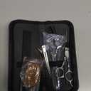 Hair Cutting Scissors Professional Home Haircutting Barber/Salon Thinning Shears Kit with Comb and Case for Men/Women (Silver) (Sliver)