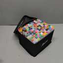 SFAIH Alcohol Markers Brush & Chisel - 121 Colors Double Tipped Art Markers for Adult Coloring Illustration, Gifts for Artist Adult - Adjustable Shoulder Strap & Faux Leather Lining & Outer Zip Pocket