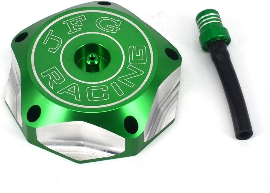 Dirt Bike Gas Cap Fuel Tank Cap for KLX110/L 2010-2024, KLX140/L 2008-2024, KX250 2005-2008/2019-2024, KX250F 2006-2019 And More Dirt Pit Bike, GREEN