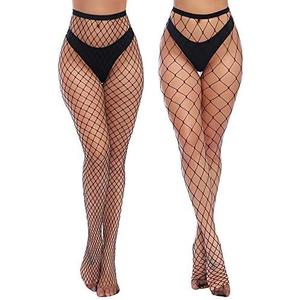 Charmnight Womens High Waist Tights Fishnet Stockings Thigh High Pantyhose, 1 Pieces