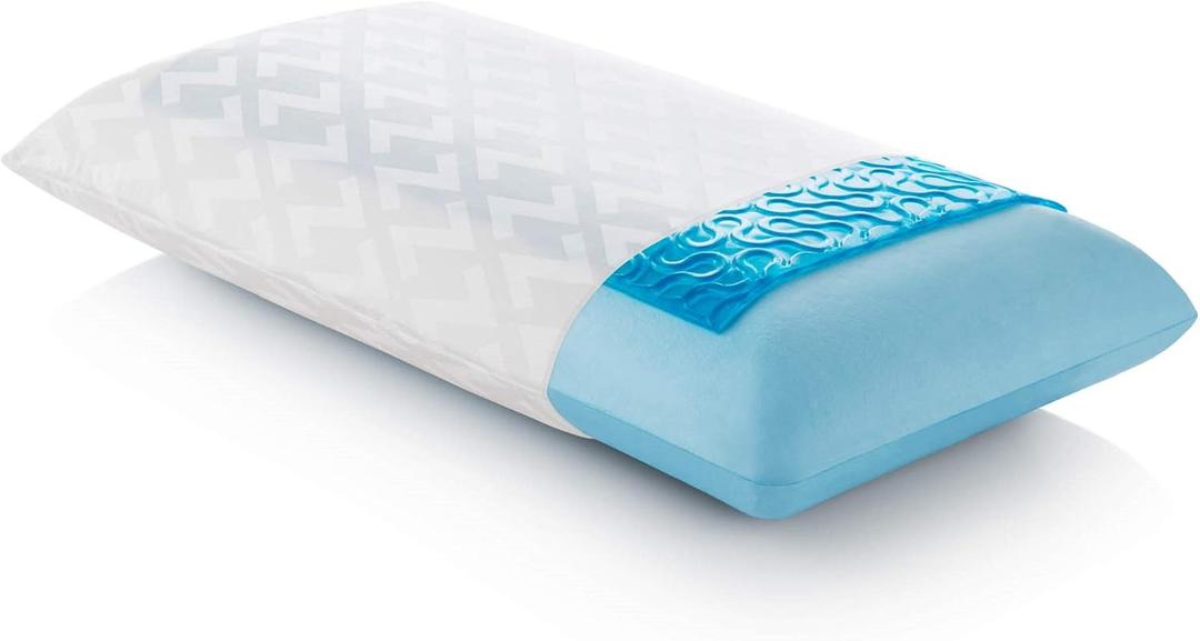 Z Gel-Infused Dough Memory Foam + Z Gel Pillow - Removable Tencel Cover - Queen - Mid Loft
