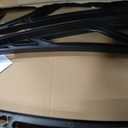 VIVOHOME Polycarbonate Window Door Awning Spliced Canopy Brown with Black Bracket 40 Inch x 120 Inch