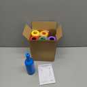 6 Pack Plastic Bottles Shooting Targets, Resetting Targets for Shooting Range, with Rope for Firearm Target Practice, Reactive Targets Outdoor, Backyard, Indoor, Portable