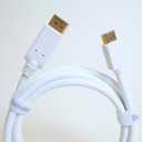 Pacroban DisplayPort (Source) to HDMI (Display) Cable, 4K 60Hz/FPS, CL3 Rated in-Wall Safe, 10-Foot White Cord