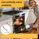 WP74008014 Complete Range Wall Mount Oven Door Hinge OEM Built-in Oven Door Hinge Compatible with Amana, Jenn Air, Kenmore, Magic Chef, Maytag and Whirlpool Ovens