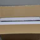 Expandable Pull-Out Cabinet Organizer - White, 21" D x Adjustable Width 12.6-20.47", No Drill Adhesive Installation with 3-Slide Rails for Kitchen Storage (2 Pack)