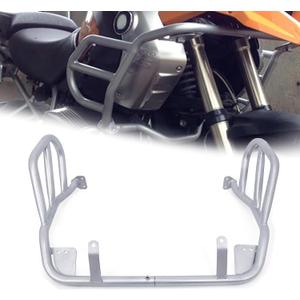 CHIFUN Engine Guard Upper Highway Crash Bars 1.25" Fat Steel Replacement for BMW R1200GS ADV 2008-2014 Silver Motorcycle Frame Protection Bars