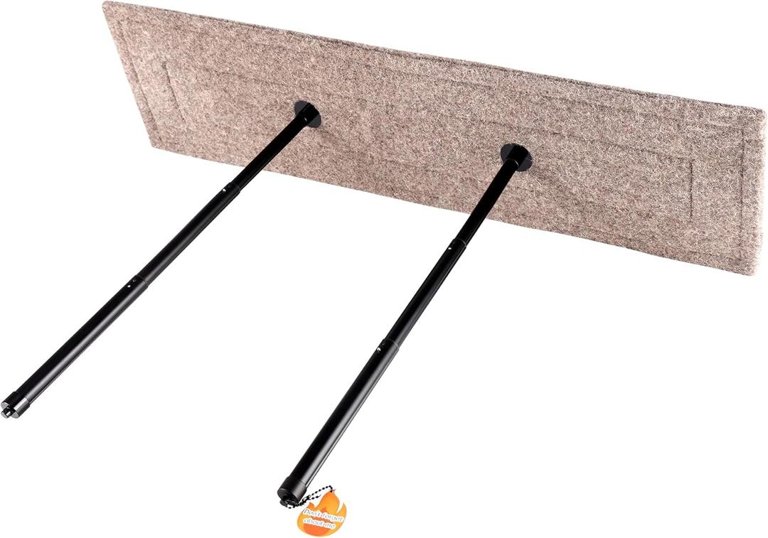 Rectangular 8''x32'' Chimney Flue Plug 100% Natural Wool, Damper Draft Stopper Plug,Fireplace Plug Seal Save Energy Block The Smell & Draft
