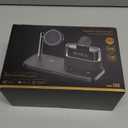 Compatible with Qi2 Certified 15W Charging Station with Alarm Clock and Night Light,Fast 5 in 1 Mag-Safe Wireless Charger Stand for iPhone 17 16 15 14 13 12 Pro Max,Apple Watch,Air-Pods(Pink)