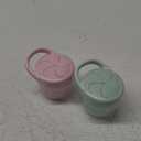 OXO Tot Snack Cup with Lid  2 Pack, Opal and Blossom