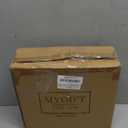 MyGift 2 Tier Black Metal Rotating Necklace and Bracelet Organizer Jewelry Stand with 24 Hooks, Multipurpose Accessory and Keychain Spinning Display Rack with Top Handle Card Holder