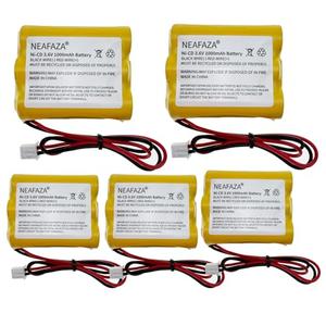 NEAFAZA 3.6v 1000mAh Ni-CD Exit Sign Emergency Light Battery Pack Compatible with OSA107 PowerSonic A5289-1 DISON KRH-15/51 KRH15/51 JLEU9 (5 Pack)