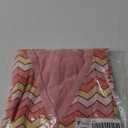 Women's Swimwear Cover Ups V Neck Button Down Sweater Vest Fashion 2025 Sleeveless Striped Cardigans (Medium, Pink)