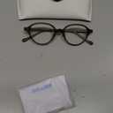 Dollger Blue Light Blocking Glasses For Woman Men Thick Frame Round Non-Prescription Glasses, For Computer Work Gaming, (Leapord)