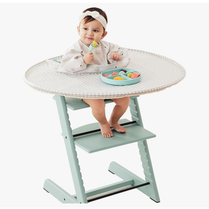 Food Catcher Fit for Stokke Tripp Trapp High Chair, Waterproof Long Sleeve Eating Bib, Baby Feeding Essentials, Accessories for Highchair